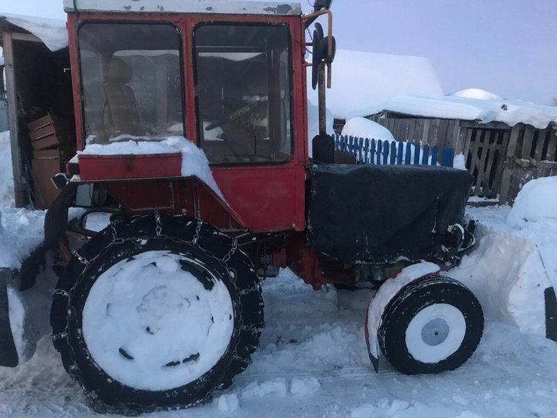 Трактор т-25 зима