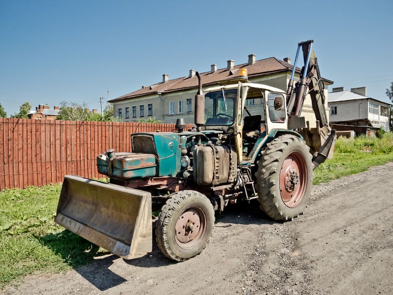 Трактор ЮМЗ экскаватор СССР