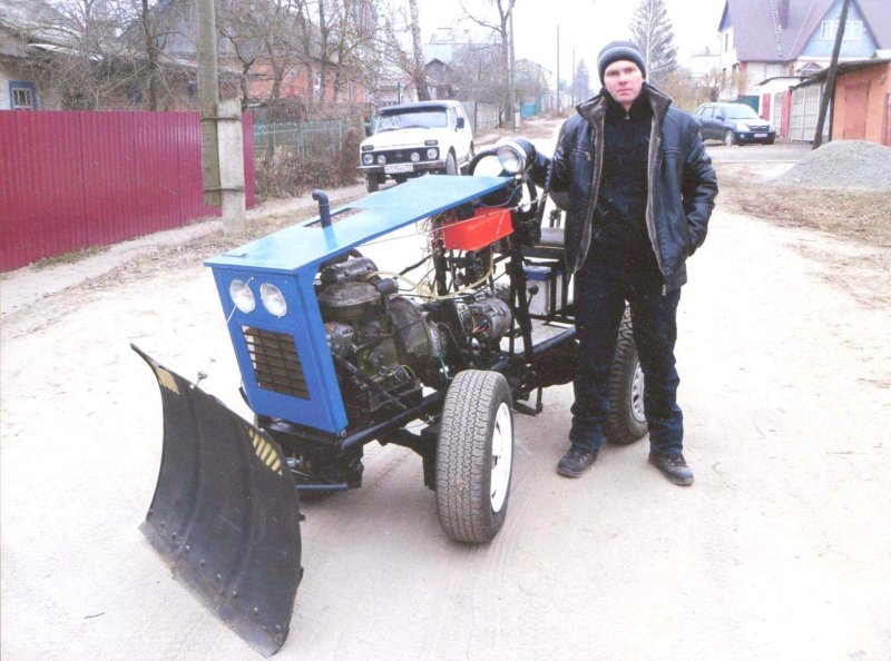 Мини трактор для домашнего хозяйства из Жигулей