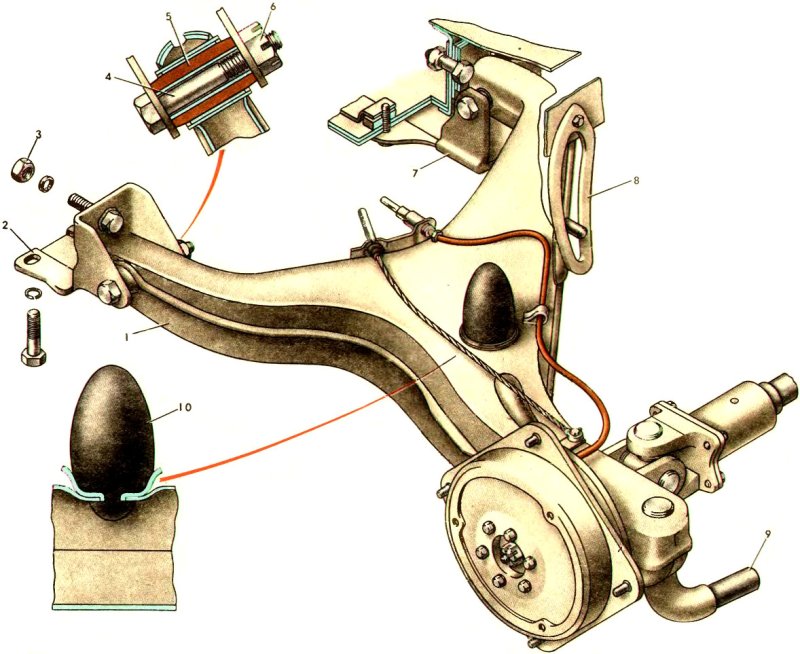 Подвеска автомобиля ЗАЗ 968м