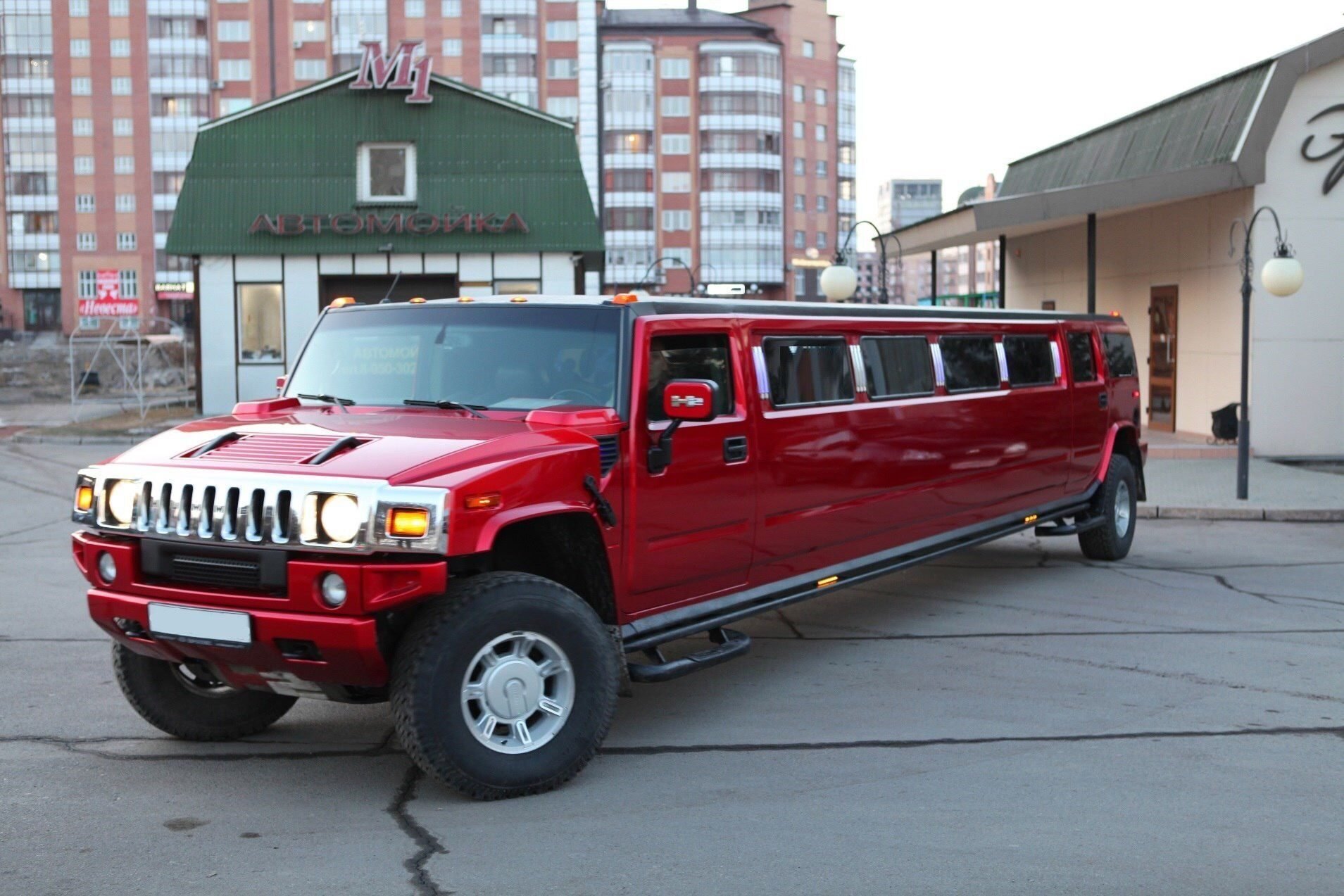 Hummer h2 красный