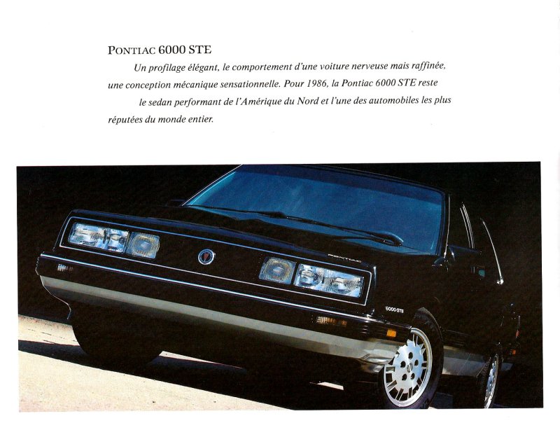 1983 Pontiac 6000 Brochures