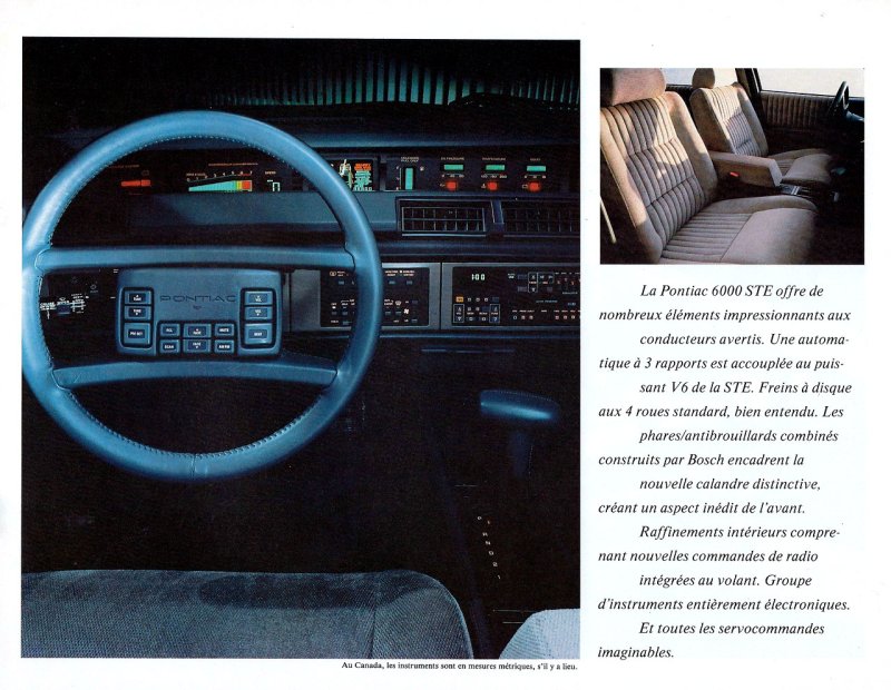 1982 Pontiac 6000 Brochure