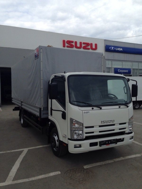 Isuzu npr75 борт тент