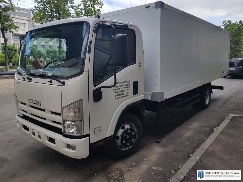 Isuzu npr75 изотермический фургон