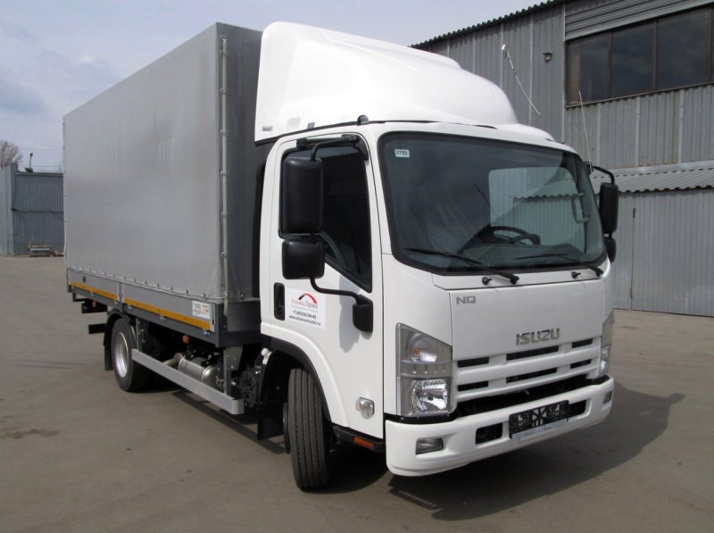 Isuzu npr75lm борт-тент