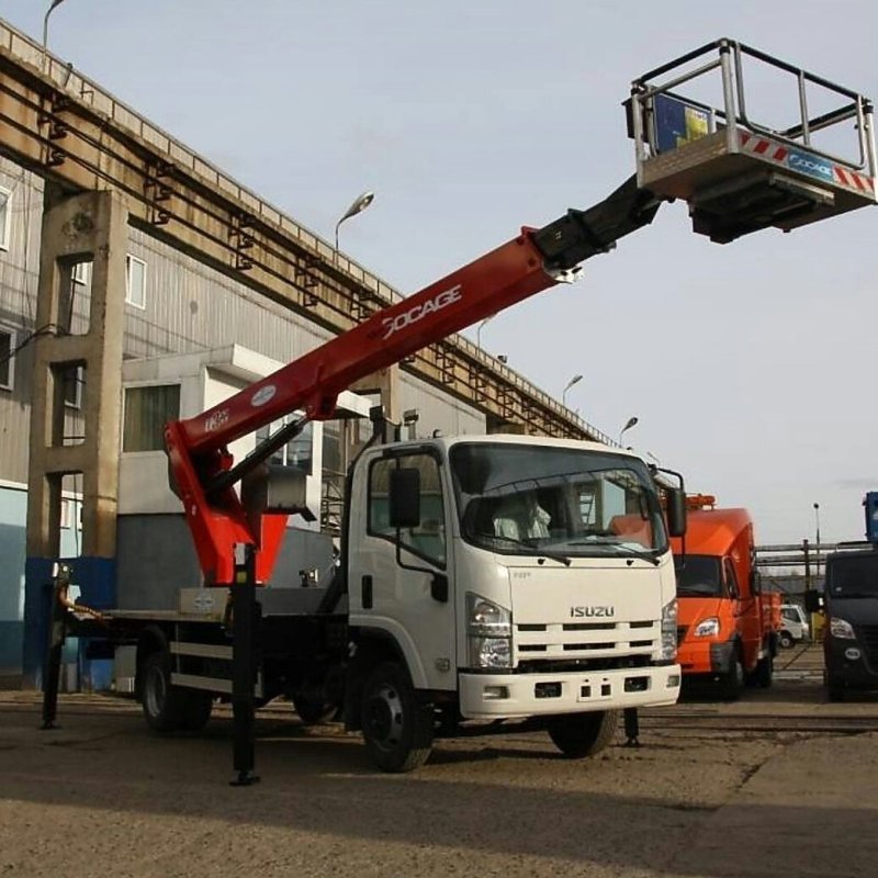 Автовышка Isuzu 22 метра - телескопическая