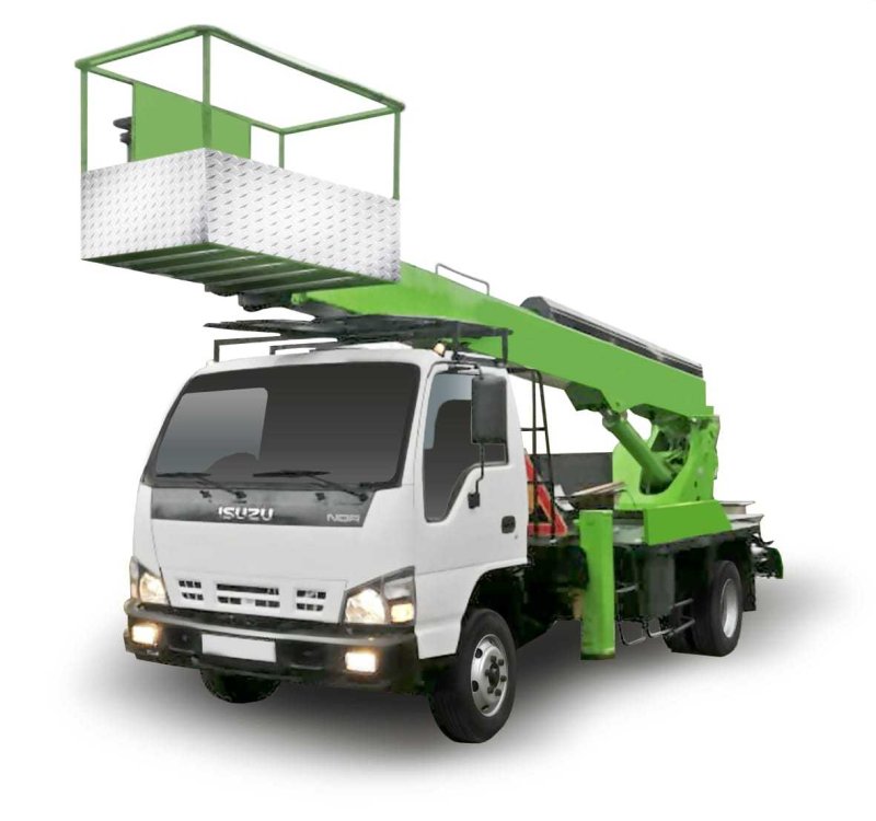 Автовышка Isuzu 22 метра - телескопическая