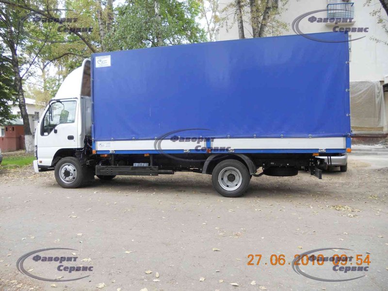 Nqr75 борт тент