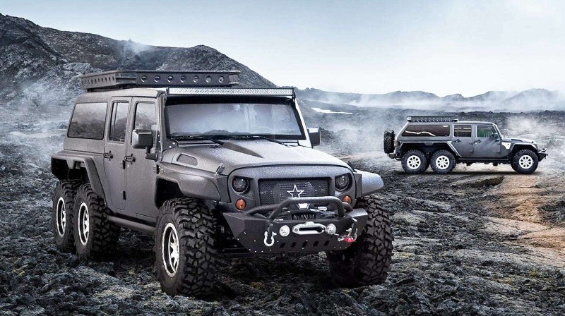 Jeep Wrangler шестиколесный