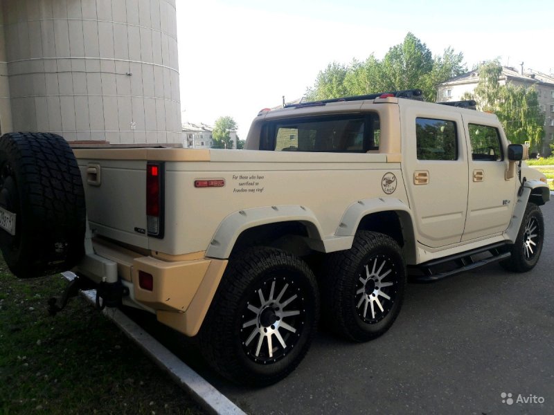 Hummer h2 шестиколесный