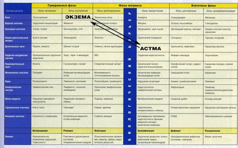ГНМ таблица болезней Хаммера