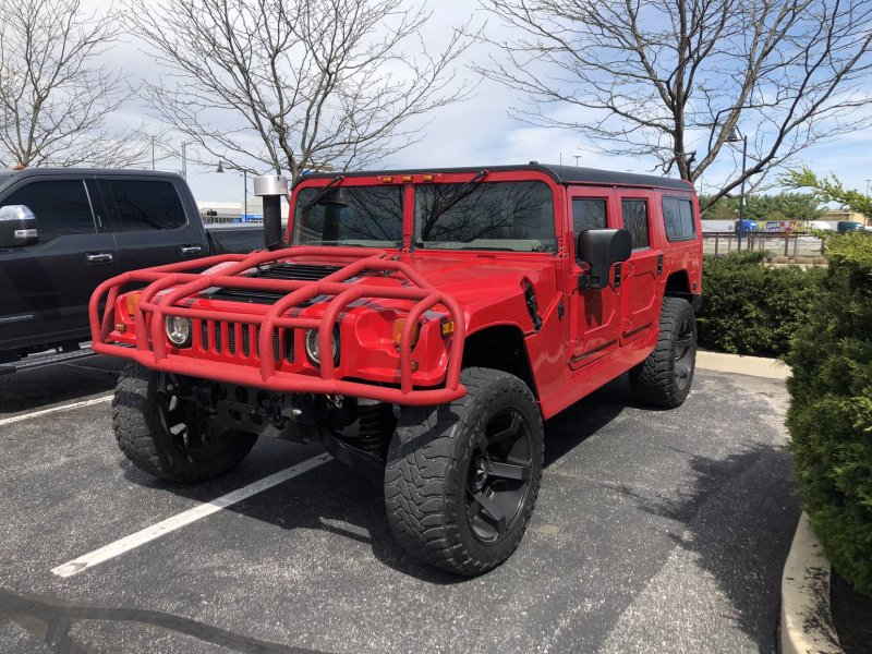 Hummer h1 красный