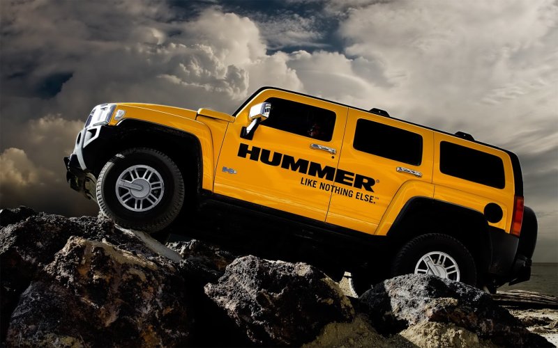 Hummer h3 желтый