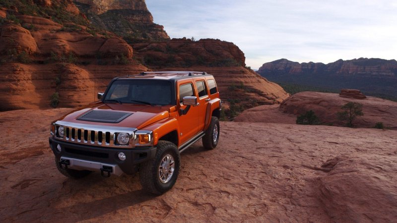 Hummer h3 красный
