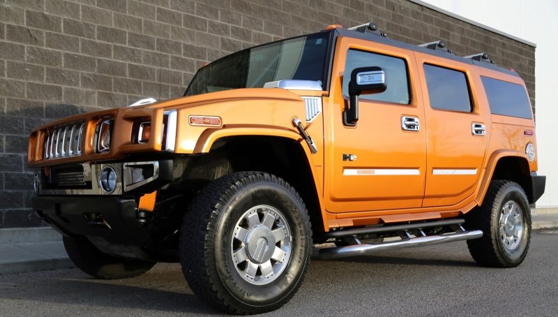Hummer h2 оранжевый