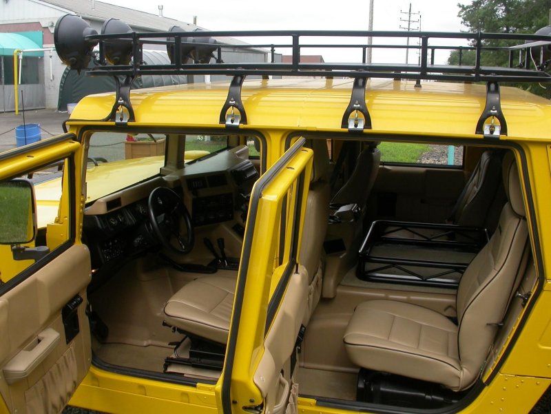 Hummer h1 салон армейский