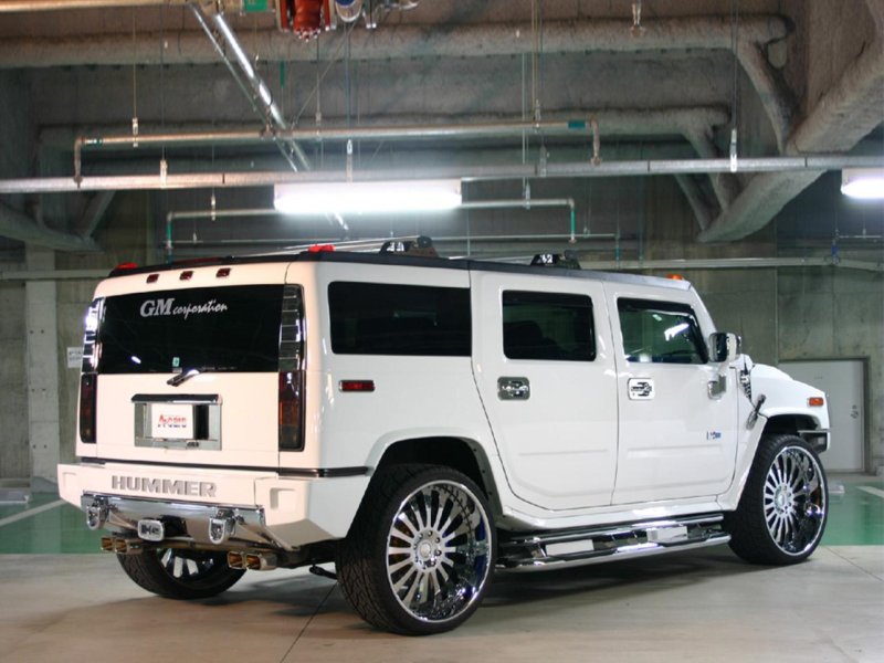 Hummer h2 White Tuning