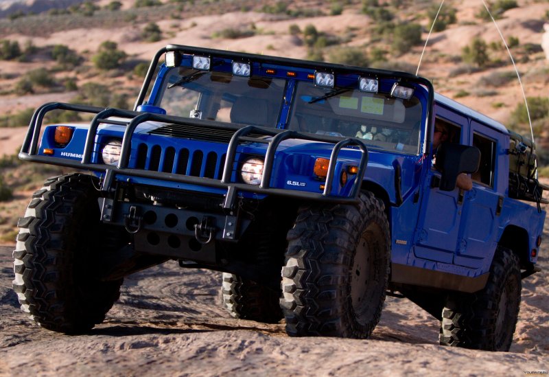 Hummer h1 голубой