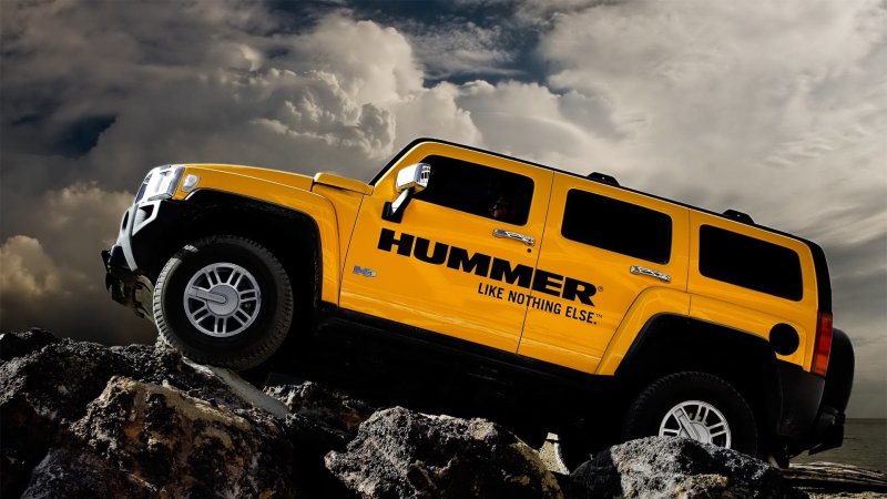Hummer h3 желтый