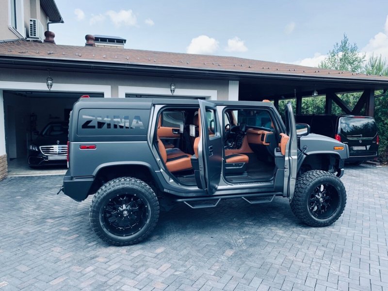 Hummer h2 серый