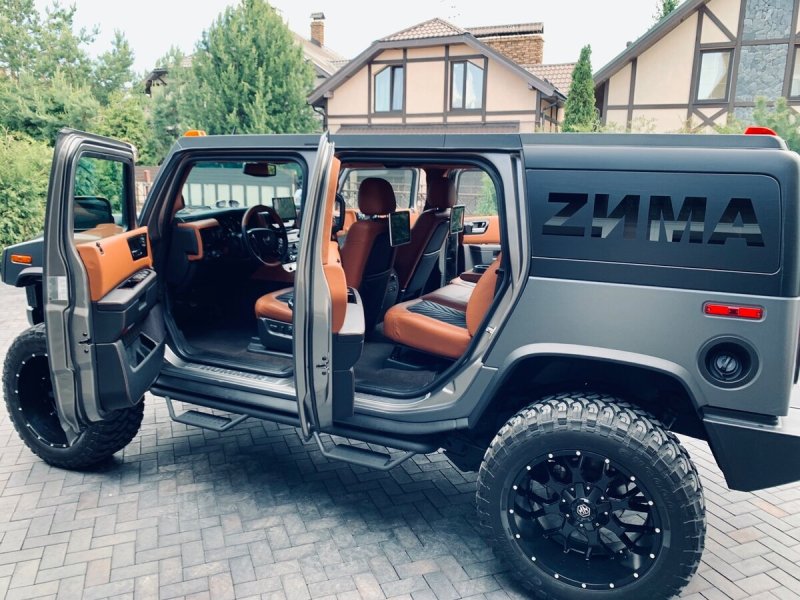 Hummer h2 серый