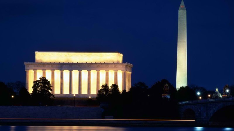 Достопримечательность мемориал Линкольна США Вашингтон