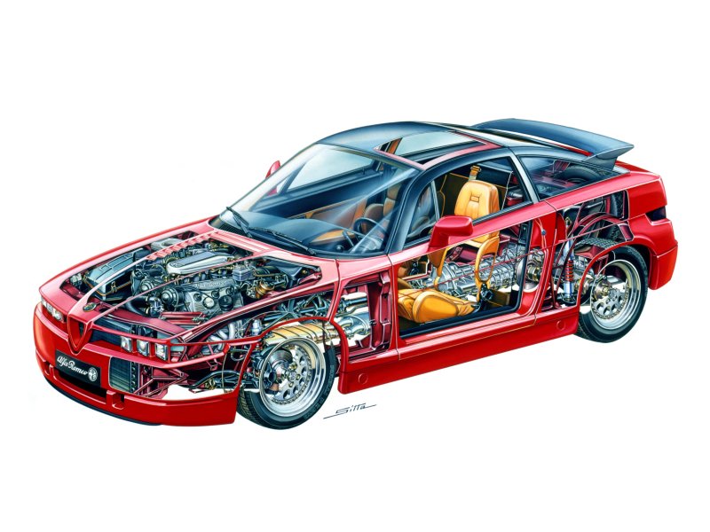 Alfa Romeo Cutaway