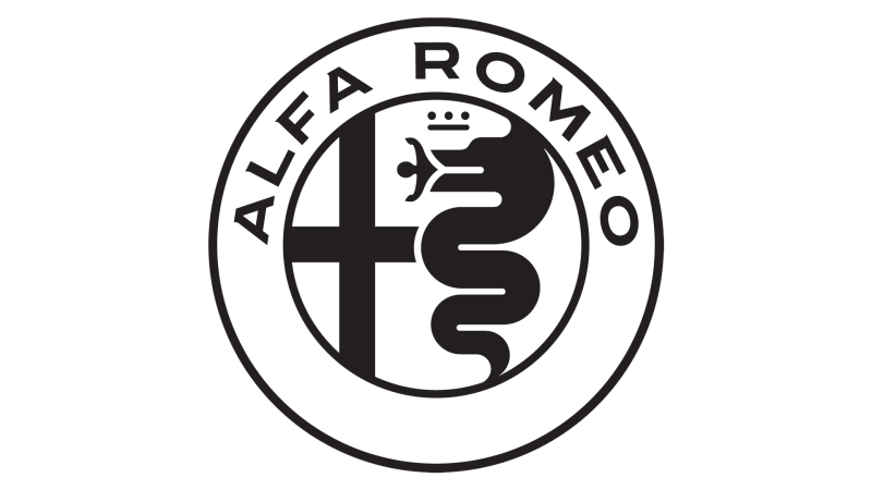 Alfa Romeo logo Black