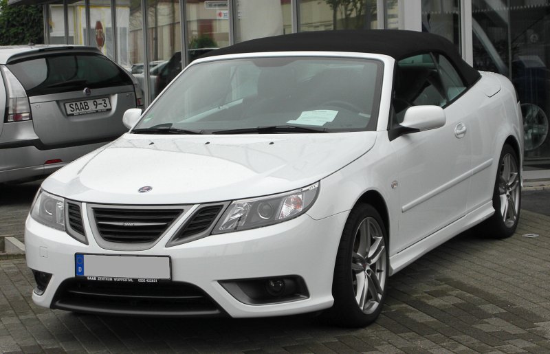 Saab 9-3 кабриолет белый