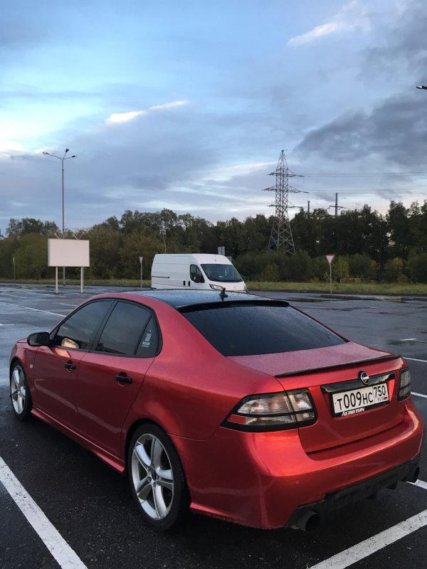 Saab 9-3 2008 красный
