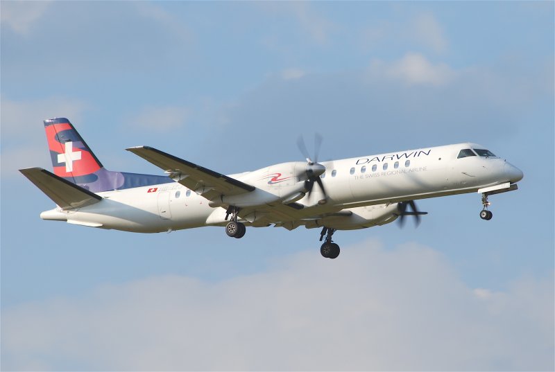 Saab 2000 самолет крупным планом