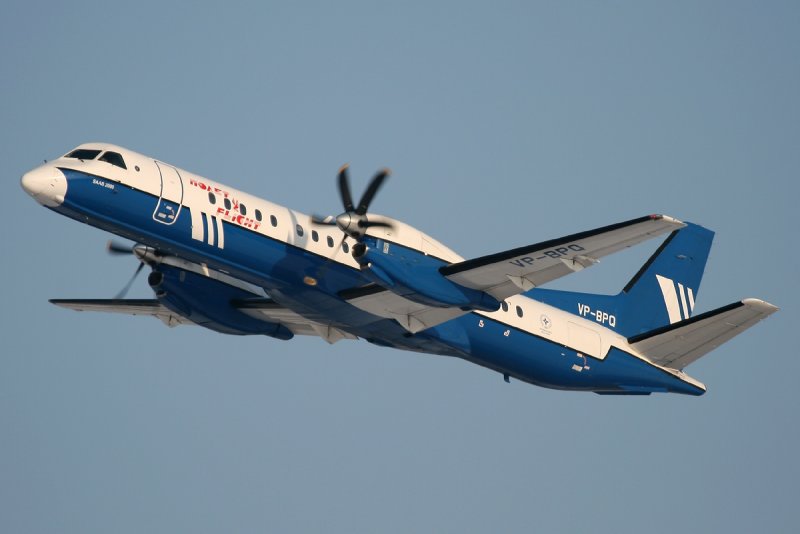 Saab-2000 а/к полёт