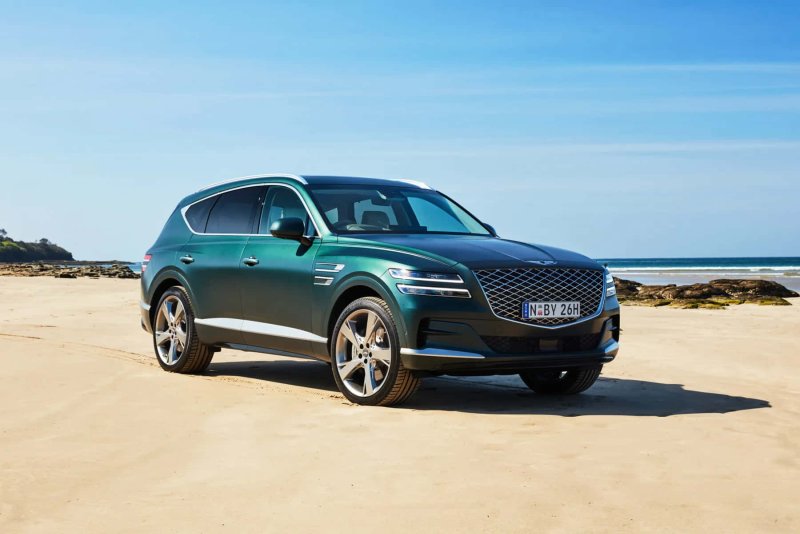 Genesis gv80 зеленый