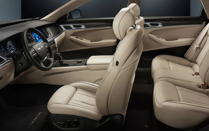 Genesis g80 белый салон