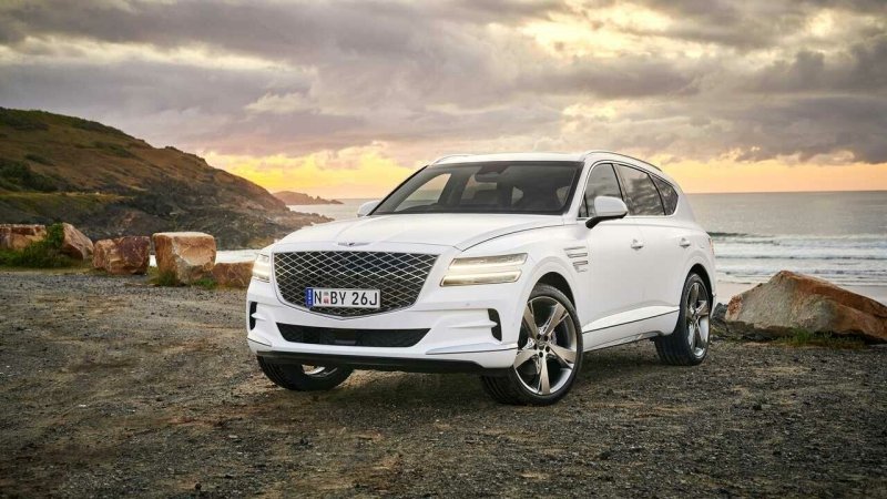 Genesis gv80 белый