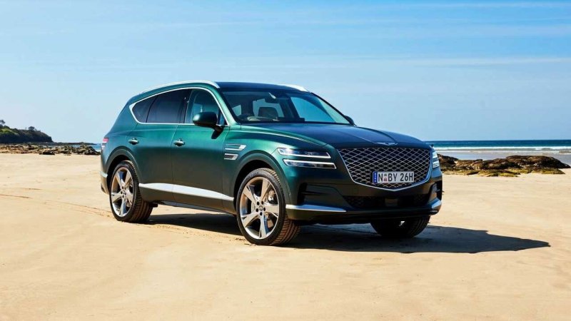 Genesis gv80 зеленый