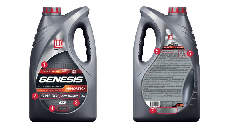 Лукойл Genesis Armortech 5w40 4л