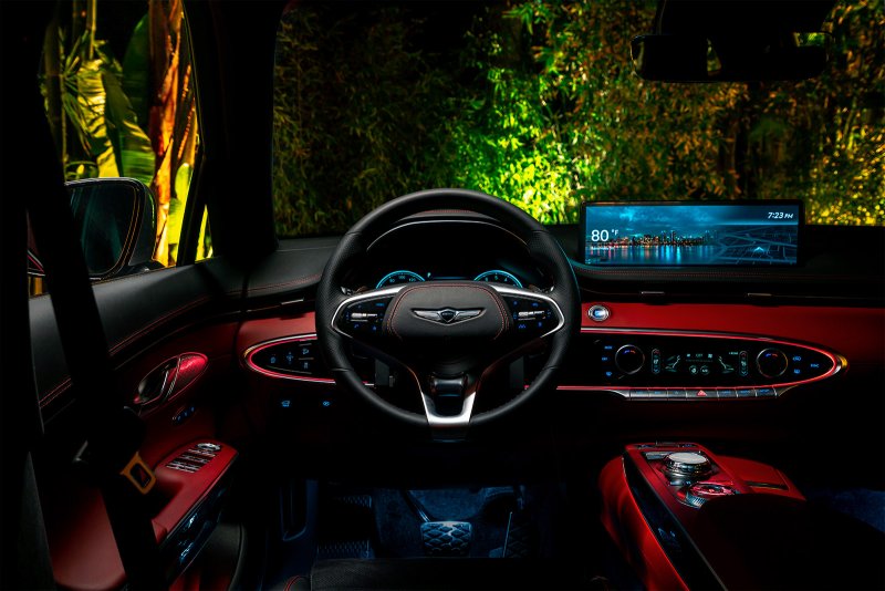 Genesis gv70 2021 салон