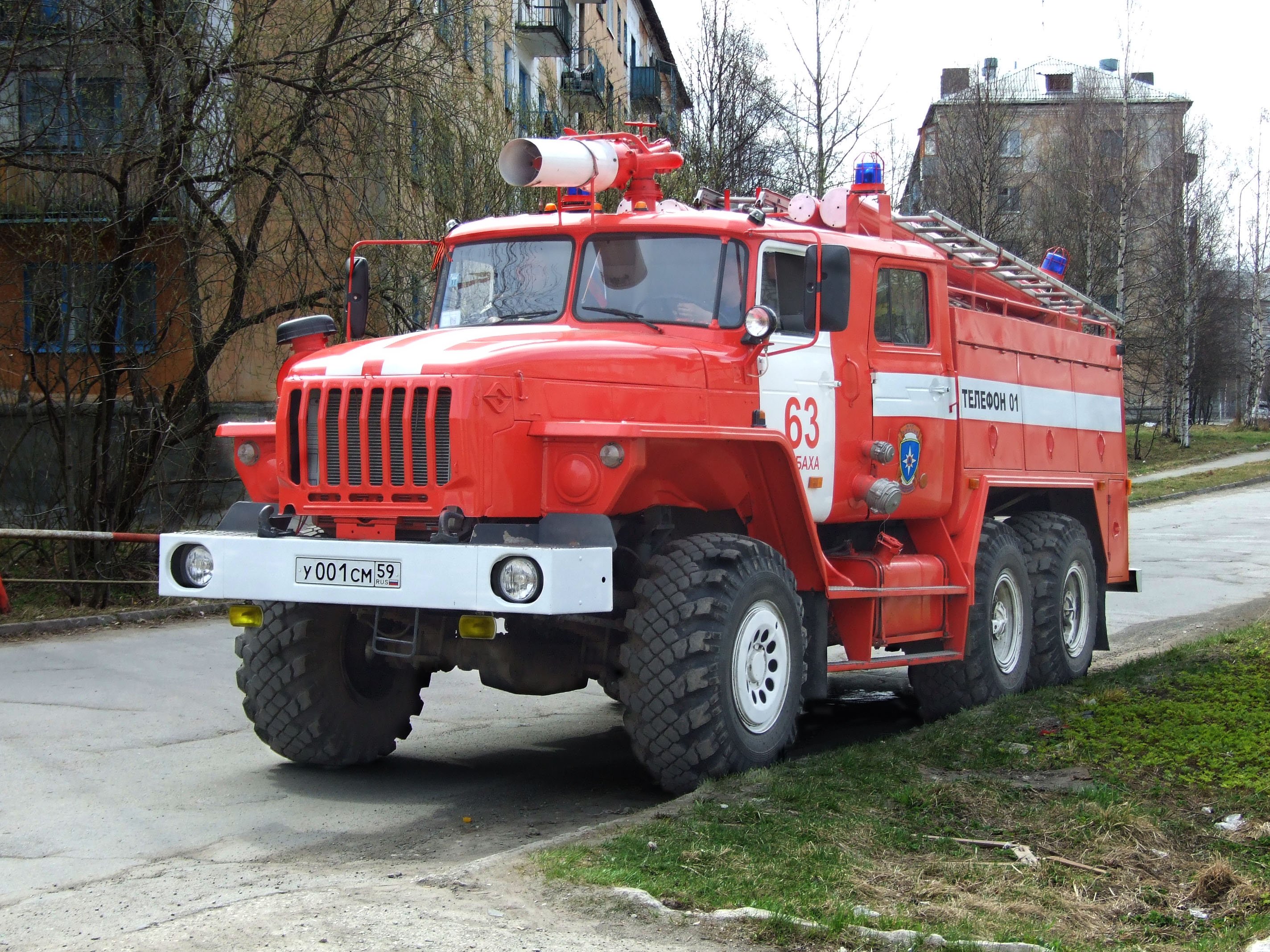 Русские пожарные машины