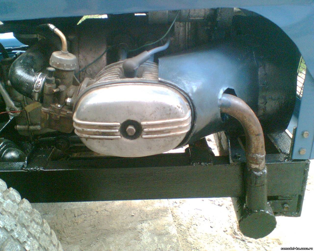 Мини-трактор с двигателем от мотоцикла Урал| Пошаговые фото сборки