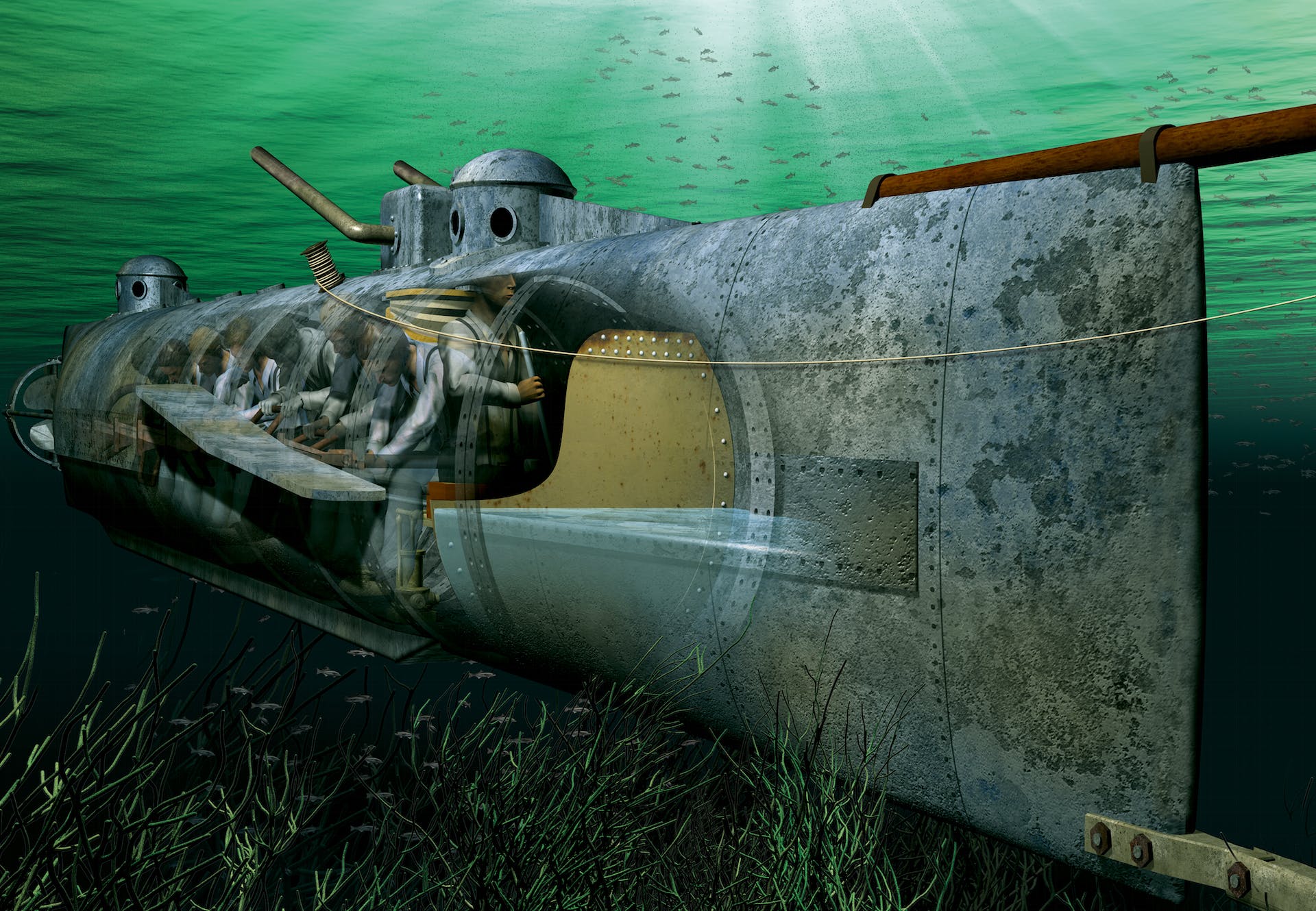 как всплыть на подводной лодке rust фото 95