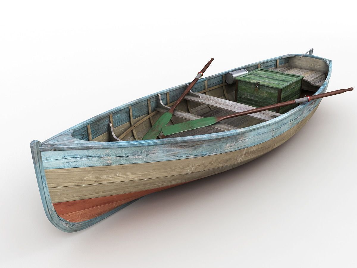 Boat 3d model Баркас