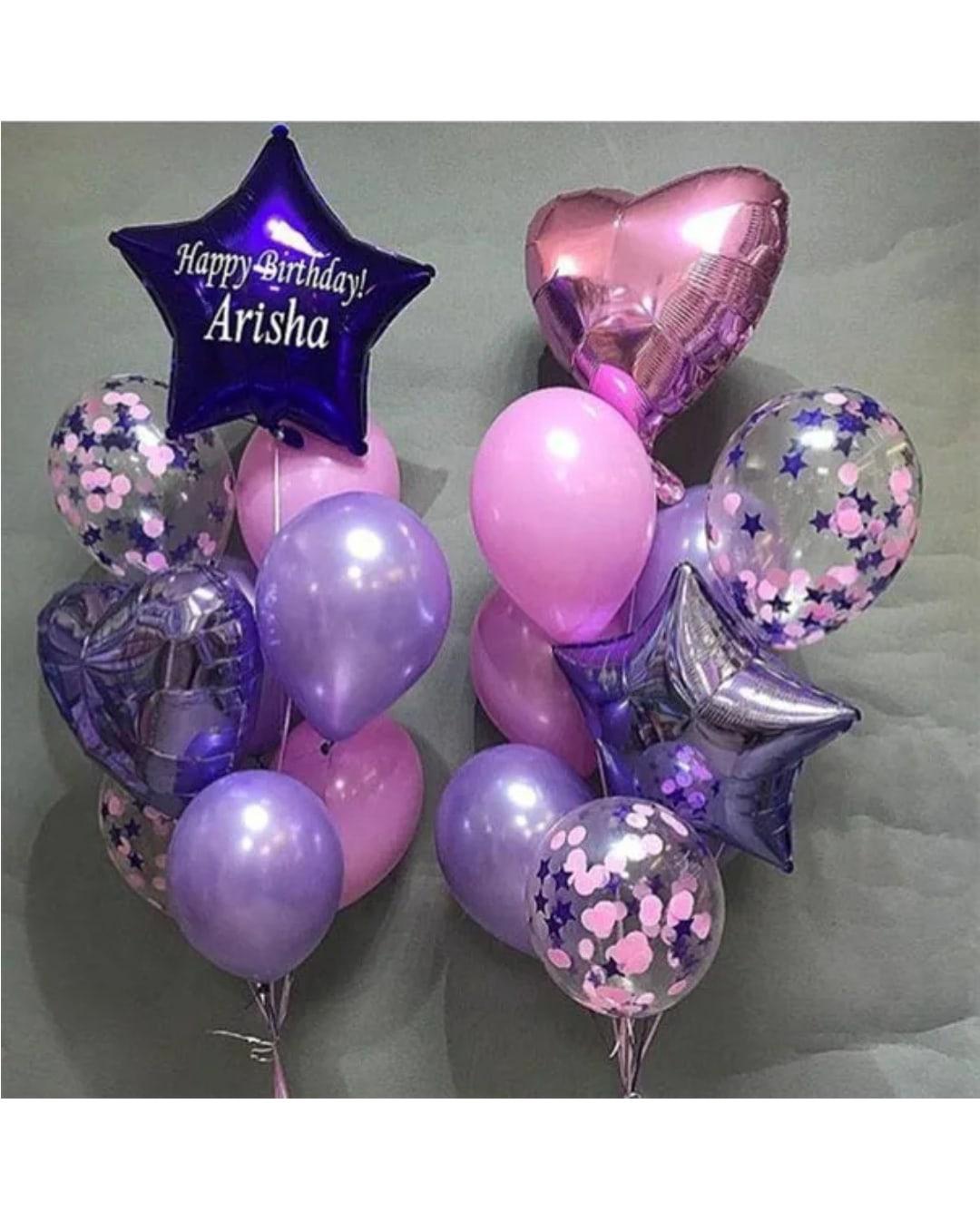 шары для девочки на день рождения 10 лет