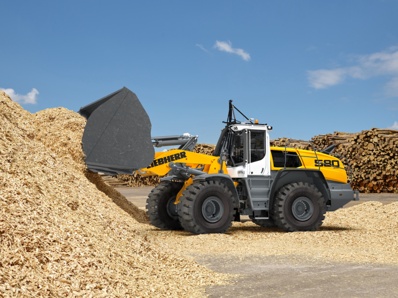 Карьерный погрузчик Liebherr
