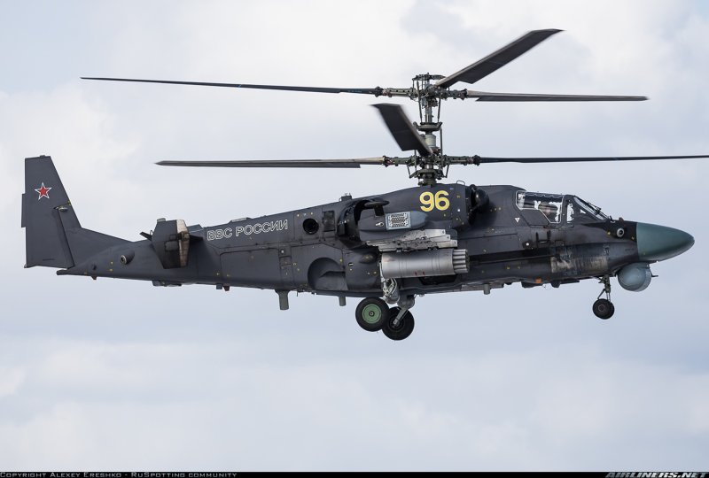 Ка-52 вертолёт сбоку