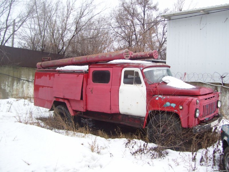 Пожарная машина ГАЗ-53 салон