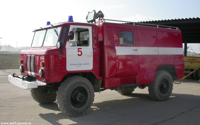 ГАЗ 66 пожарная машина АСО-12