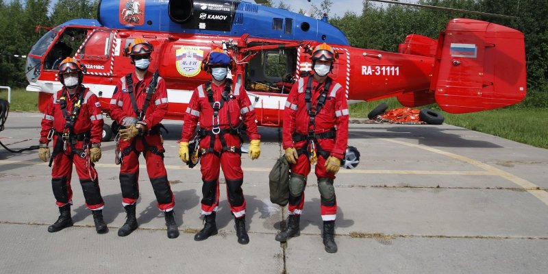 Спасатели Московского авиацентра