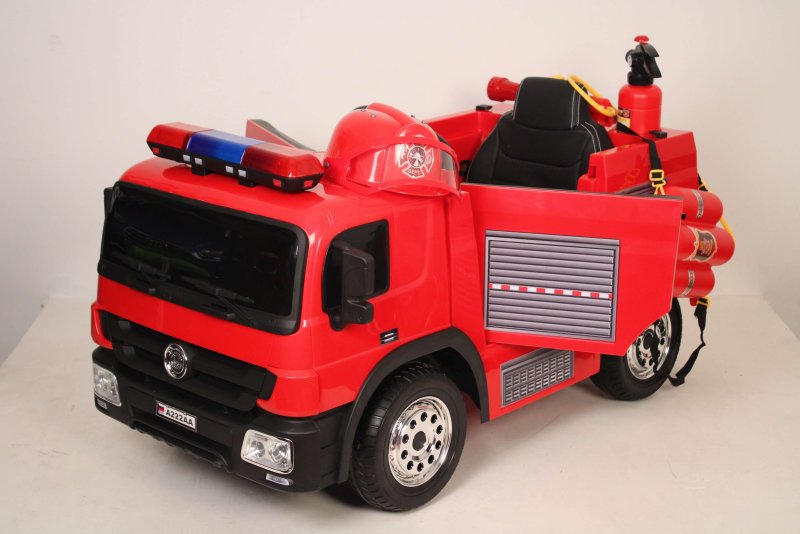Детский электромобиль а222аа красный (пожарная)